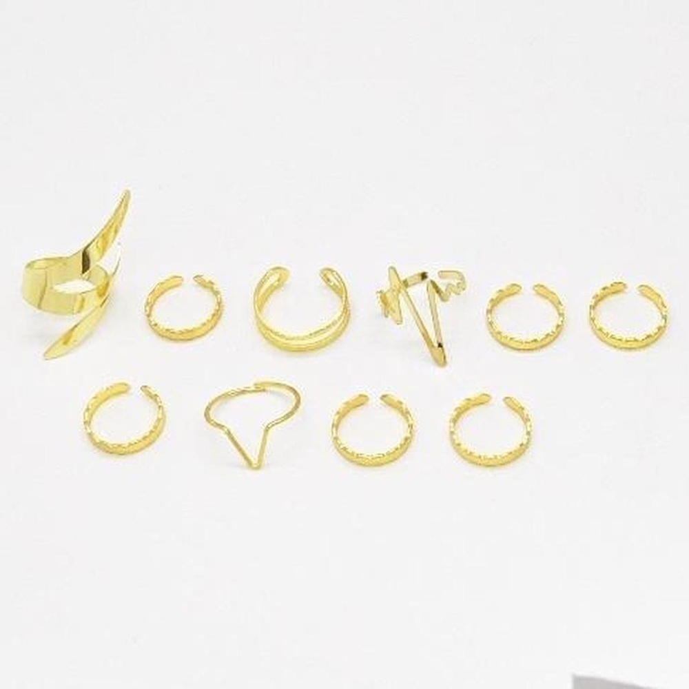 Gold Stacking Ring Set - Picture 7 of 7